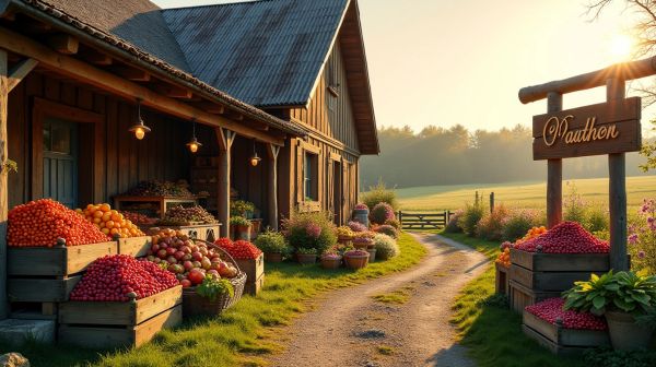 Vente directe de produits locaux à la ferme à Saint-Maurice-d'Ételan